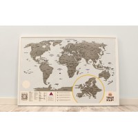 Скретч карта «True Map PLUS»