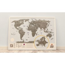 Скретч карта «True Map PLUS»