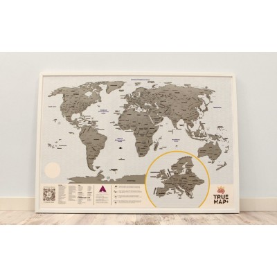 Скретч карта «True Map PLUS»
